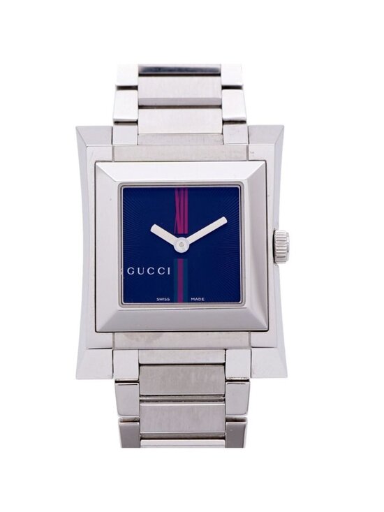 Gucci Square Quartz Watch SS Black Dial main image 5
